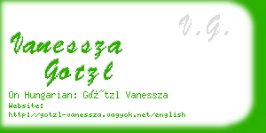 vanessza gotzl business card